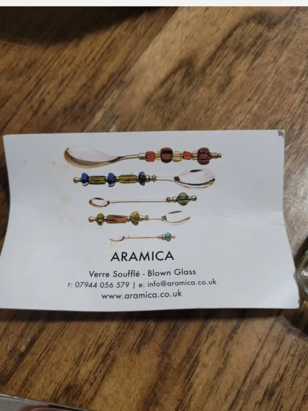 Unique Aramica Hand Blown Glass Knife/Spreader